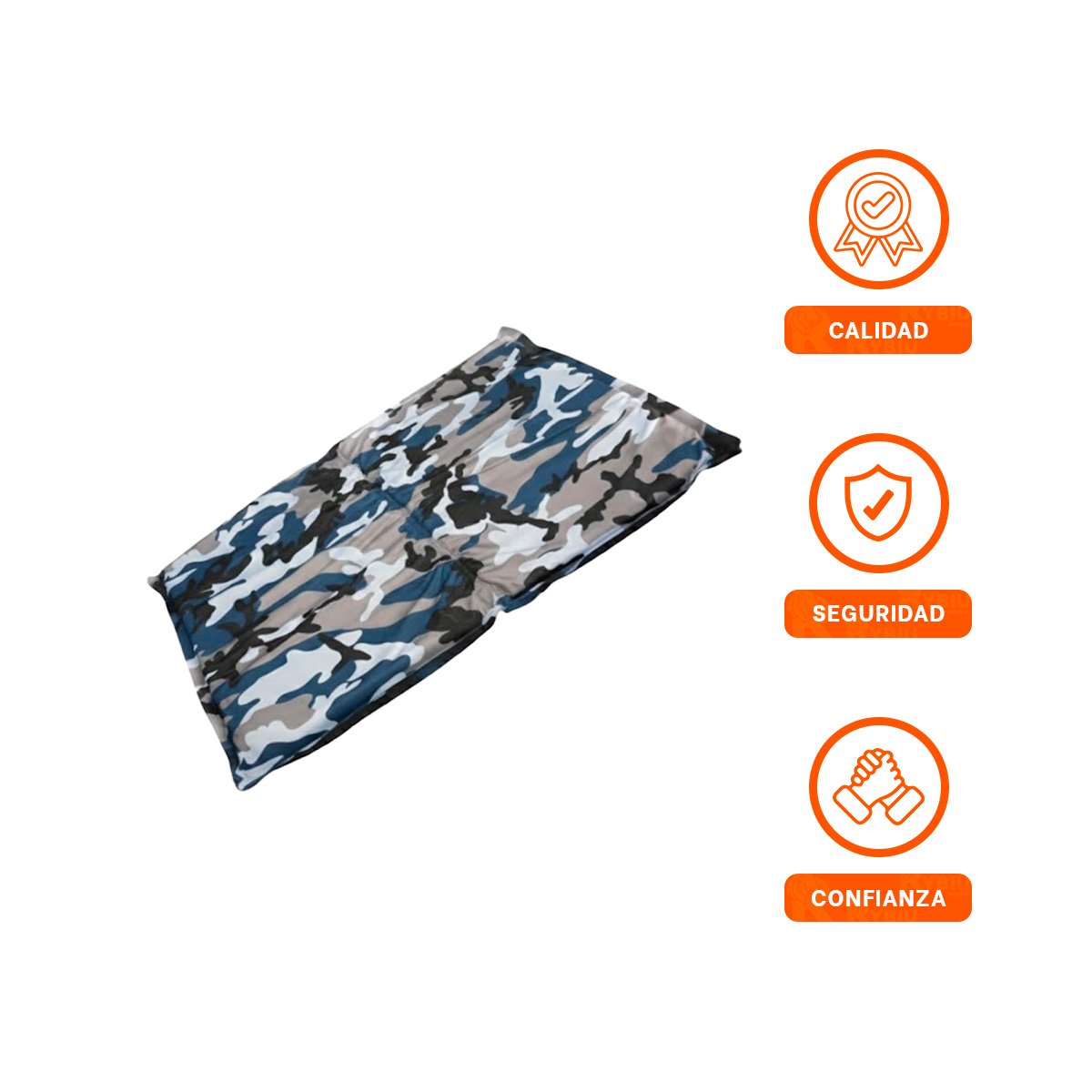 MANTA VERSATIL PARA VIAJES CON MASCOTAS 50X65CM MD MILITAR Y+LIGAS REGALO - 3