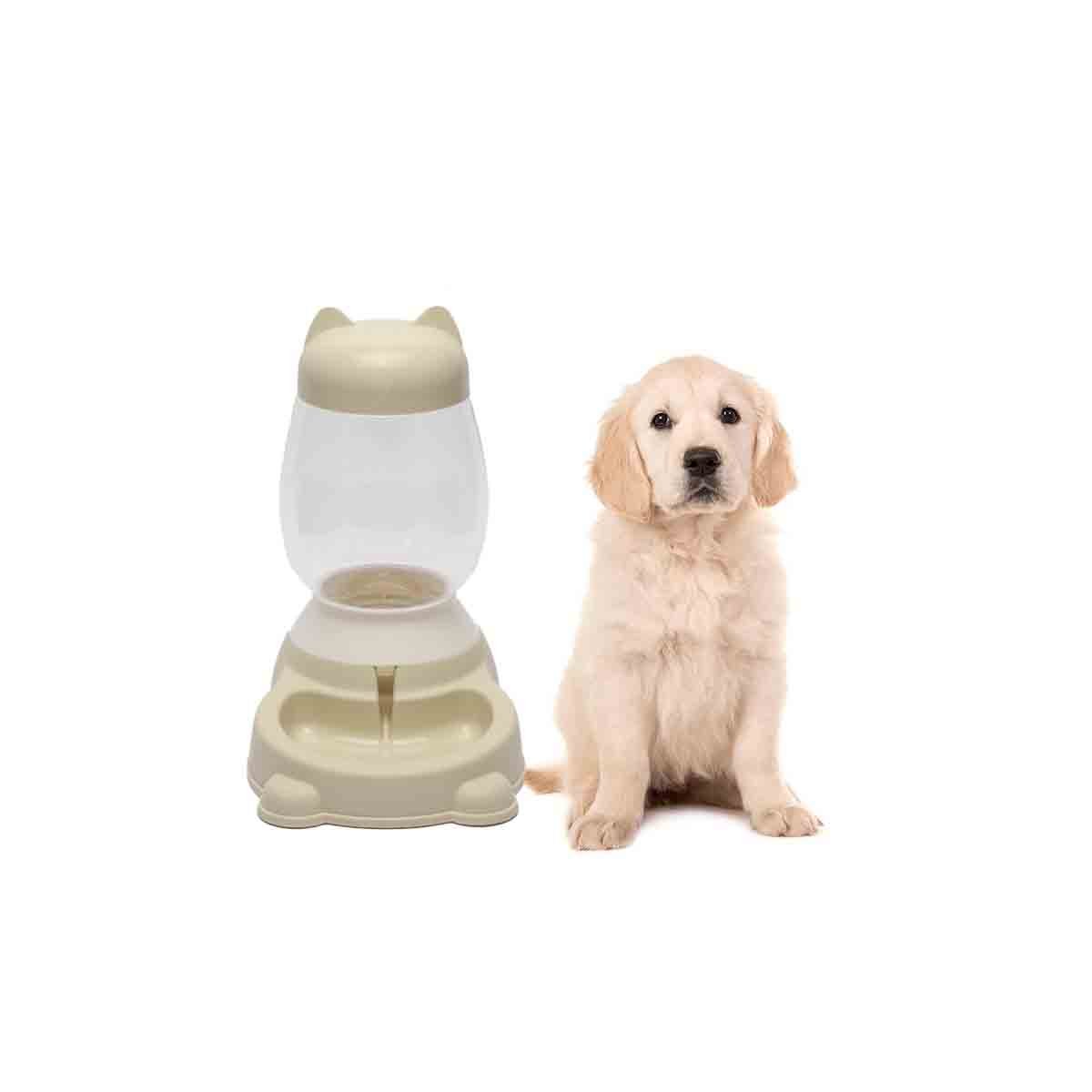 PACK6 FUENTE AUTOMATICO DE GATO BEIGE CON BIDON QUE FACILITA HIDRATACION Y+REGALO STICKER - 2