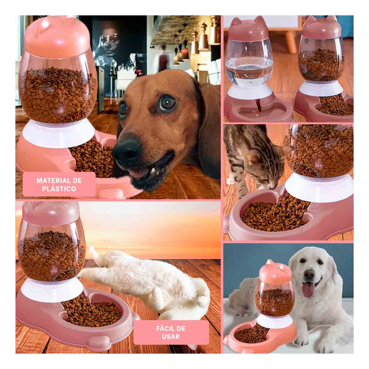 DISPENSADOR CONFORT ROSADO AUTOMATICO DE GATO CON BIDON EN AREA ESTILIZADA Y+POST IT - 5