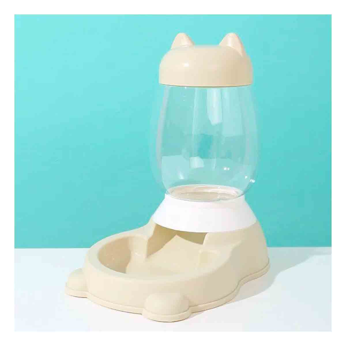 DISPENSADOR DOMESTICO AUTOMATICO DE GATO CON BIDON BEIGE PARA ESPACIOS ARMÓNICOS - 1