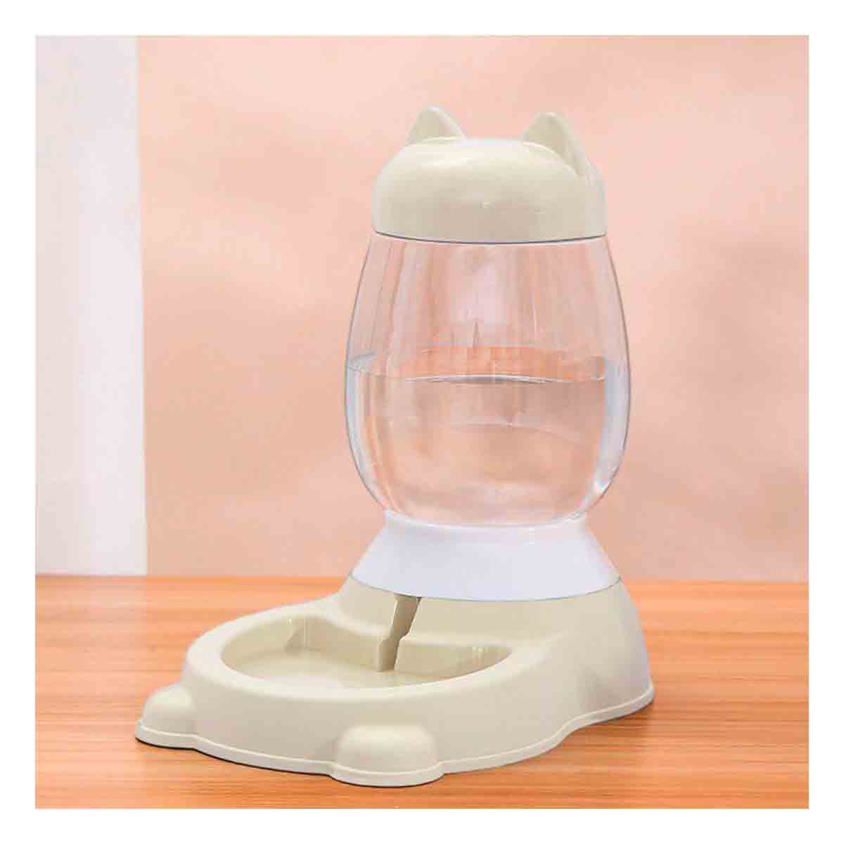 DISPENSADOR DOMESTICO AUTOMATICO DE GATO CON BIDON BEIGE PARA ESPACIOS ARMÓNICOS - 2