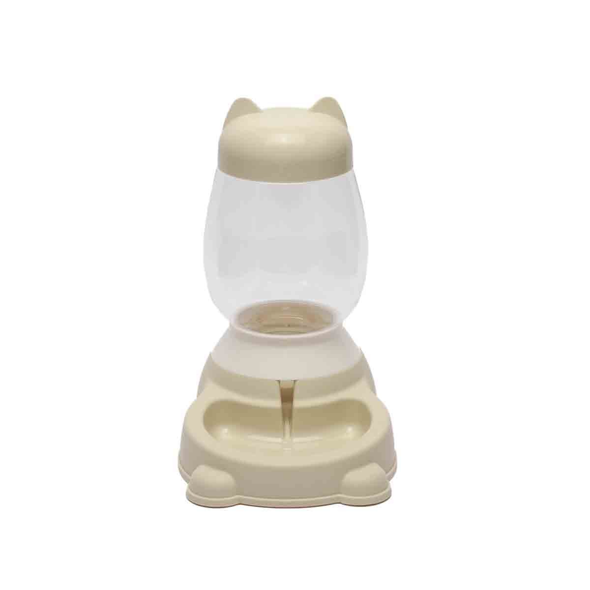 PACK2 COMEDERO PEQUENO BEIGE CON BIDON DE GATO AUTOMATICO EN RINCONES SEGUROS Y+REGALO STICKER - 2