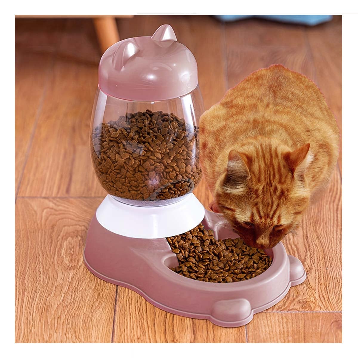 PACK12 FUENTE PEQUENA ROSADO CON BIDON EN GATO AUTOMATICO PARA RINCONES TRANQUILOS - 2