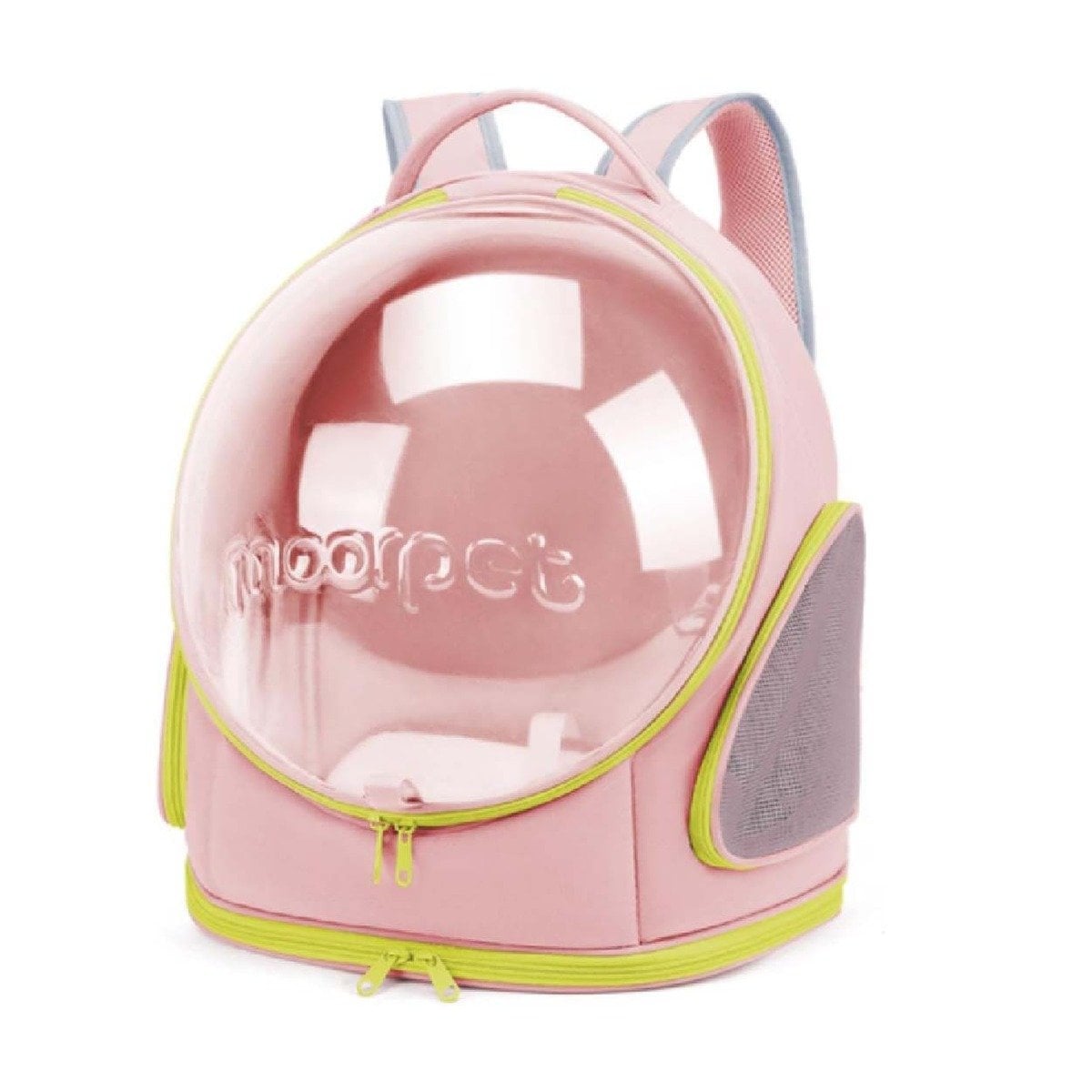 TRANSPORTADORA ROSADO PANORAMICA CON ESPACIO INTERIOR DE NAVE ESPACIAL Y+PAPEL REGALO - 1