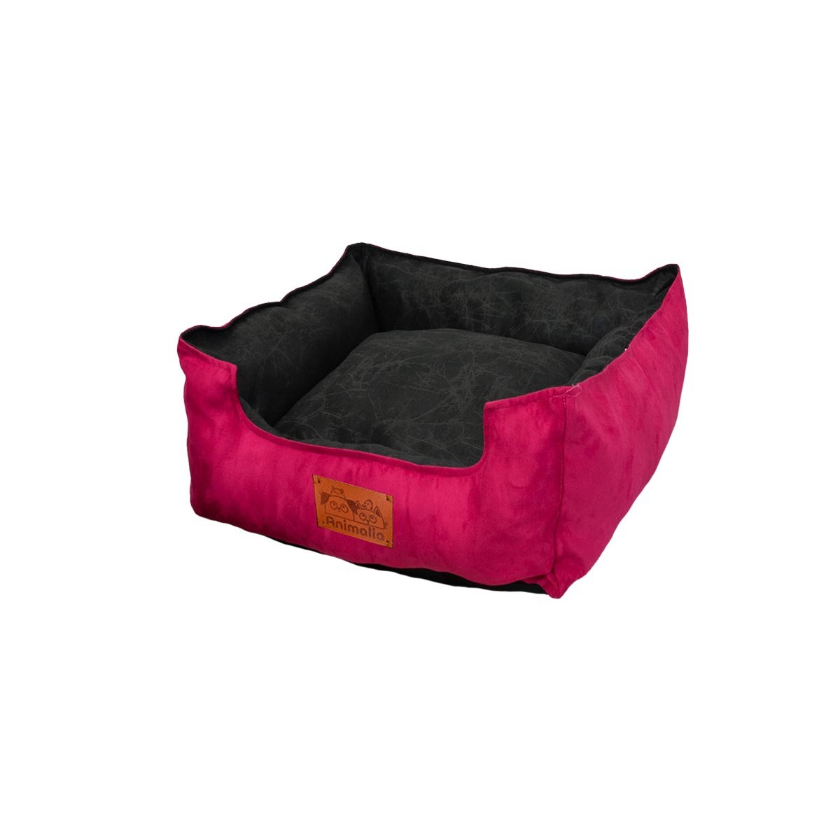 PACK2 DESCANSO FUCSIA PARA PERRO TALLA S CON CENTRO NEGRO Y+REGALO STICKER - 2