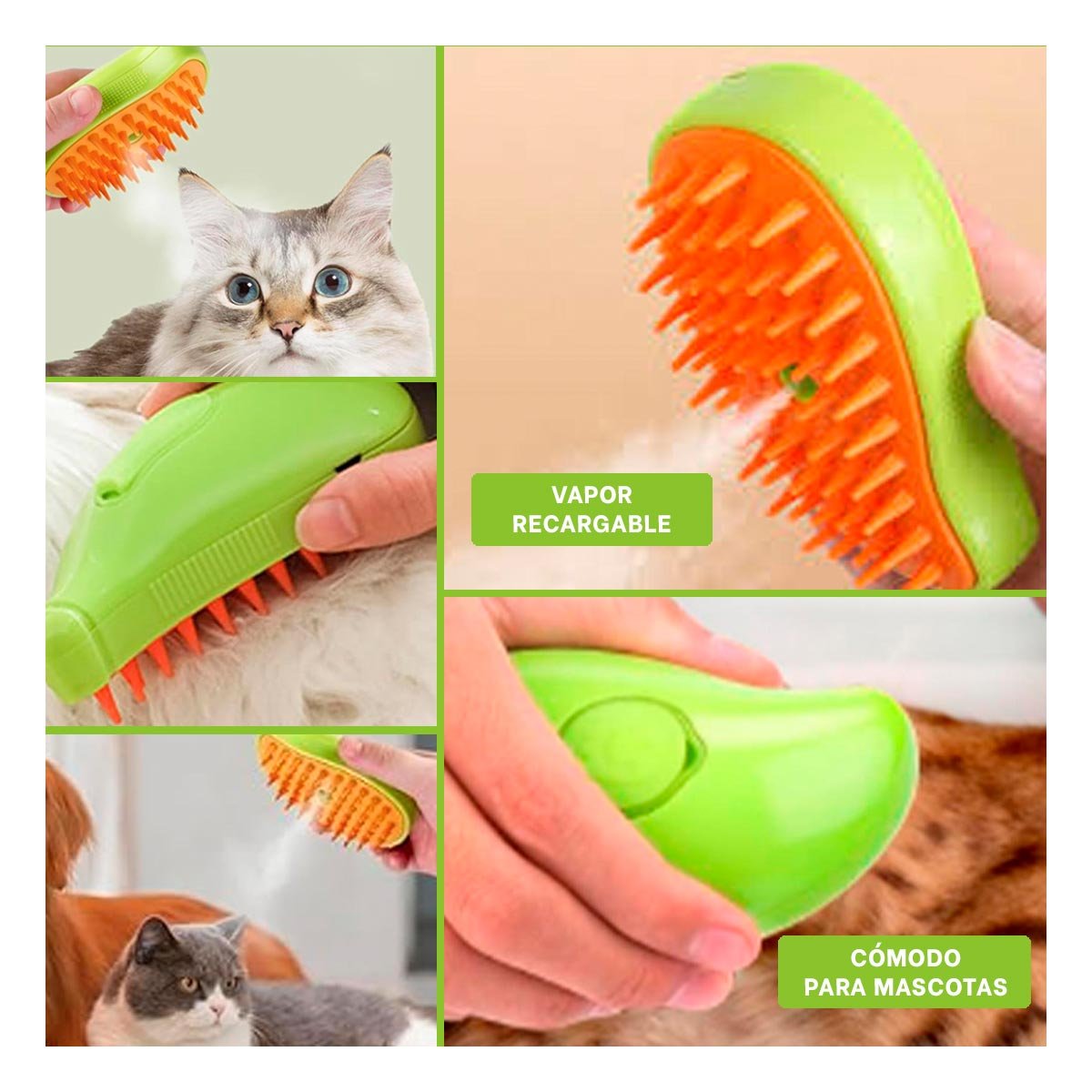 PACK4 ACCESORIO VERDE CON VAPOR Y NARANJA PARA USO FACIL Y SEGURO Y+REGALO STICKER - 2