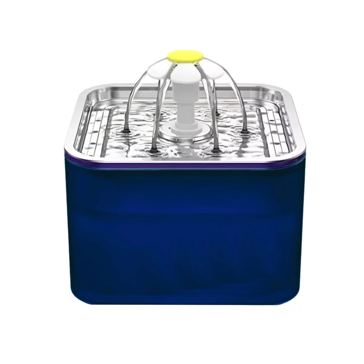 PACK2 FUENTE Y AZUL DE MATERIAL DE ACERO INOXIDABLE AGUA Y BORDES CUADRADOS Y+REGALO STICKER - 2