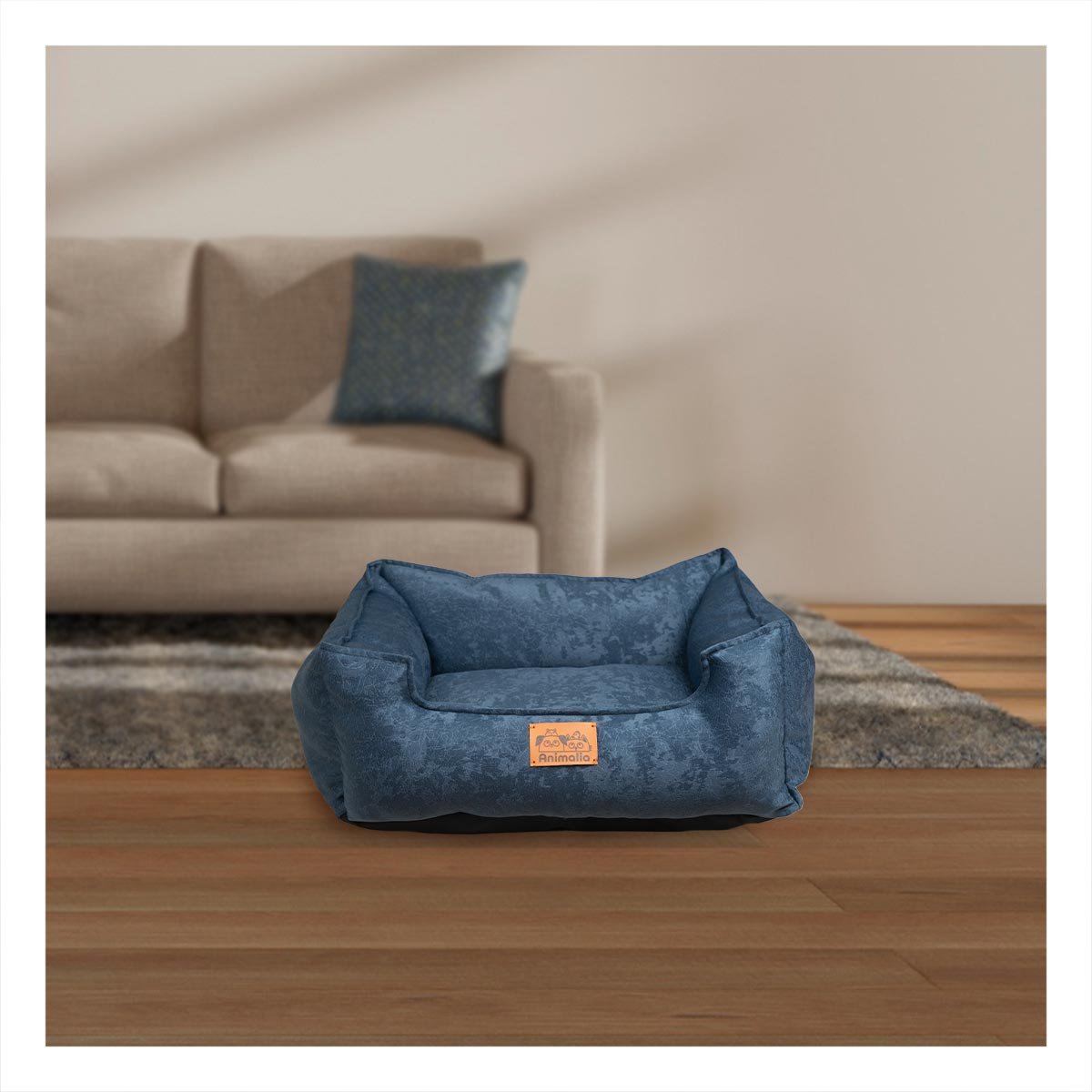 PACK2 BASE EN COLOR COMPLETO DE AZUL LABRADO PARA MASCOTAS Y DE TALLA S Y+PAPEL REGALO - 2