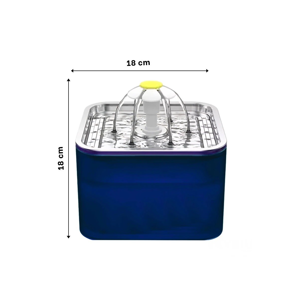 PACK2 RECIPIENTE DE COLOR AZUL DE MATERIAL DE ACERO INOXIDABLE Y AGUA INTEGRADA Y+PAPEL REGALO - 4