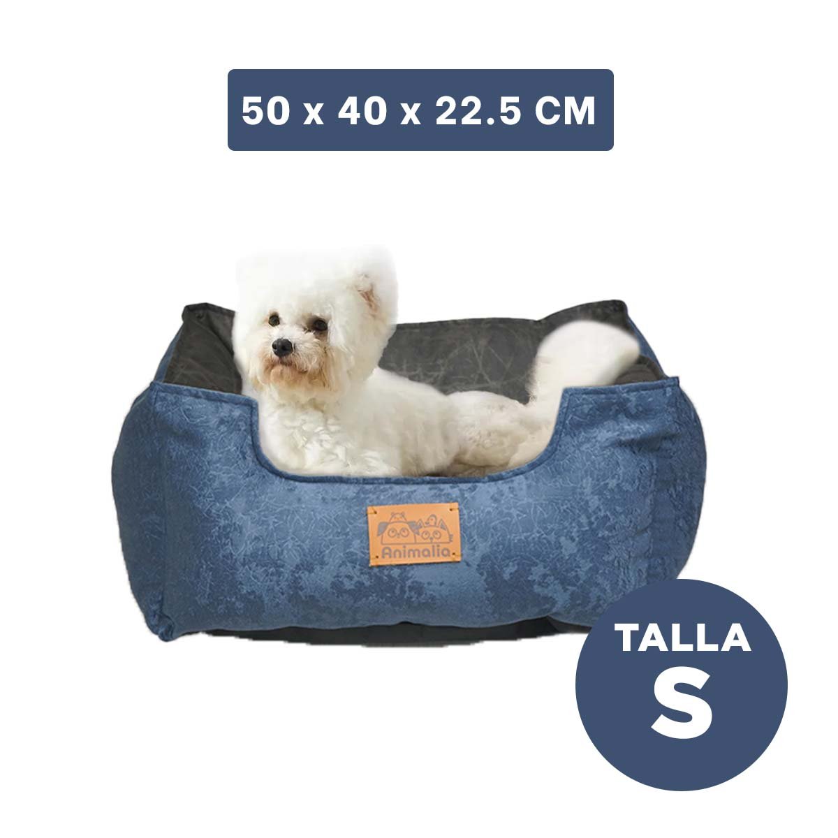 PACK6 CAMA CENTRO NEGRO Y EN COLOR AZUL LABRADO DE TALLA S FACIL DE USAR Y+PAPEL REGALO - 4