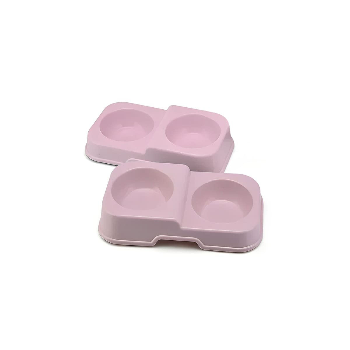PACK4 PLATO DOBLE EN COLOR ROSADO CON PLATOS DESMONTABLES Y DOS NIVELES COMODO Y+PAPEL REGALO - 3