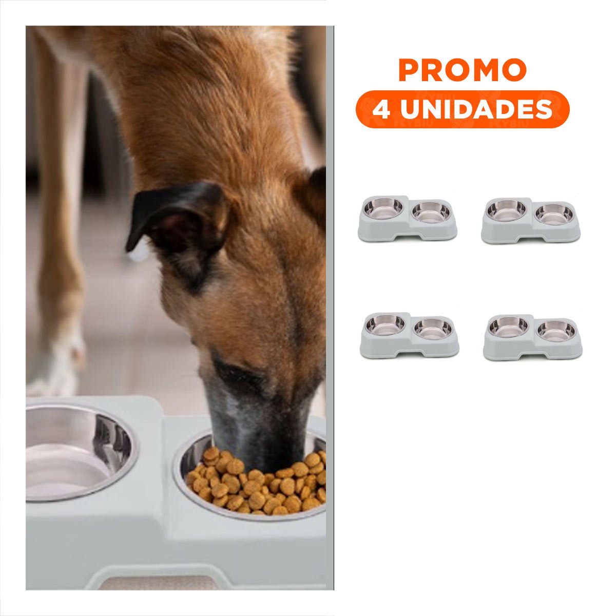 PACK4 RECIPIENTE DOBLE DE DOS NIVELES EN VERDE CON PLATOS DESMONTABLES FACIL Y+REGALO STICKER - 1