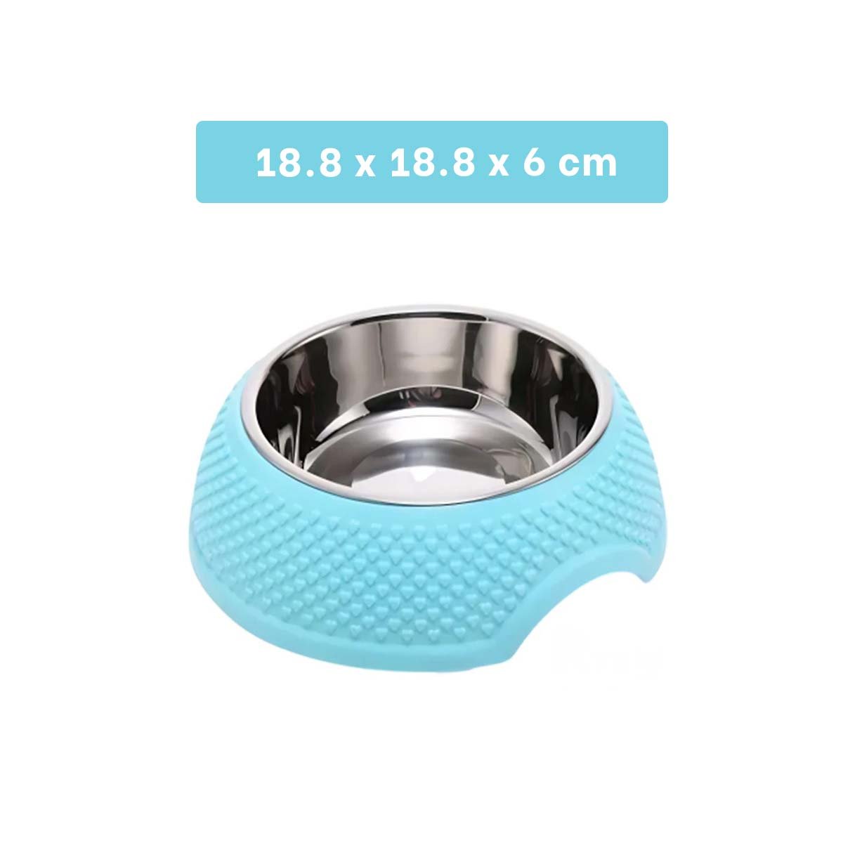PACK2 PLATO DESMONTABLE DE ACERO CELESTE PASTEL CON CORAZONES EN RELIEVE FACIL Y+REGALO STICKER - 4