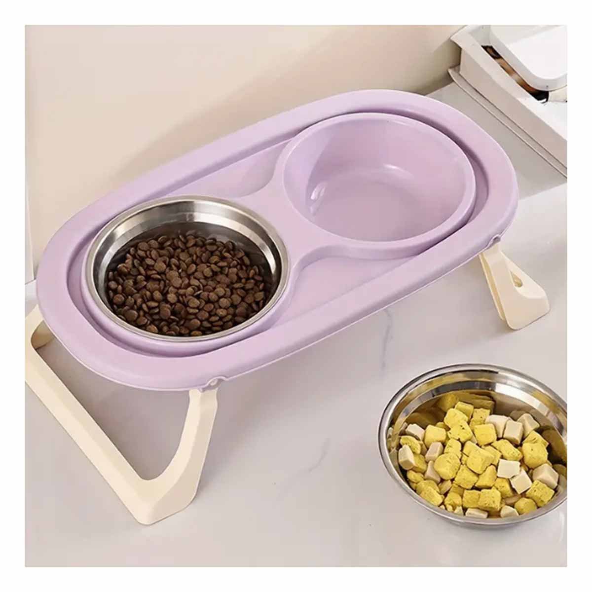 PACK12 BANDEJA DESMONTABLE EN COLOR LILA DOBLE Y ELEVADA PLEGABLE Y+REGALO STICKER - 5