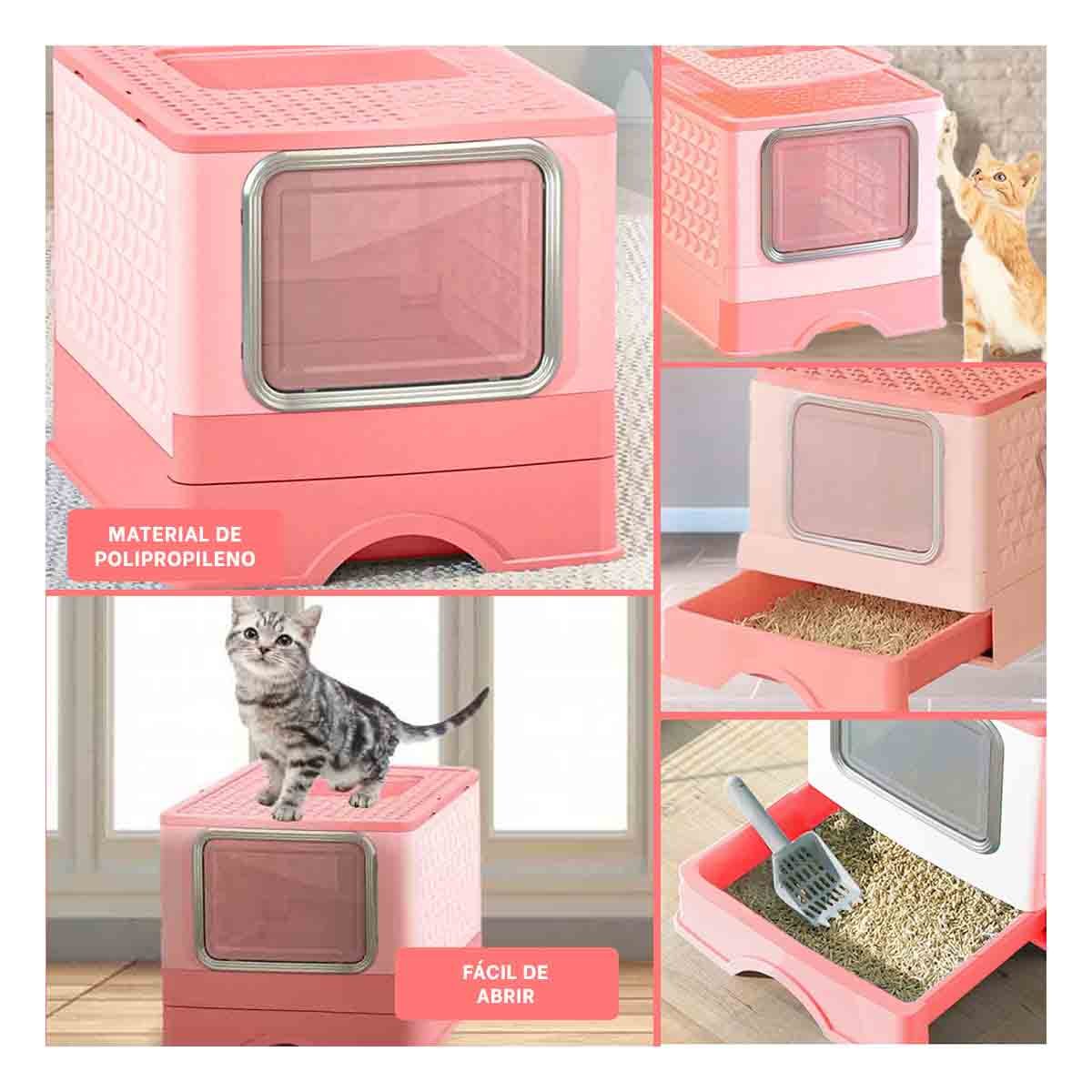 PACK4 CAJA EN ROSADO CON PALA COMBINADA Y SISTEMA COMPACTO DE BANDEJA Y+REGALO STICKER - 2