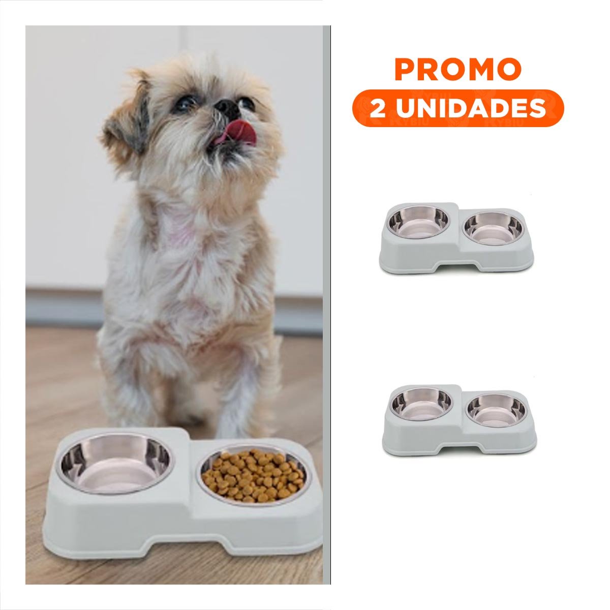 PACK2 PLATO EN COLOR VERDE DE DOS NIVELES CON DOBLE PLATOS DESMONTABLES COMODO - 1