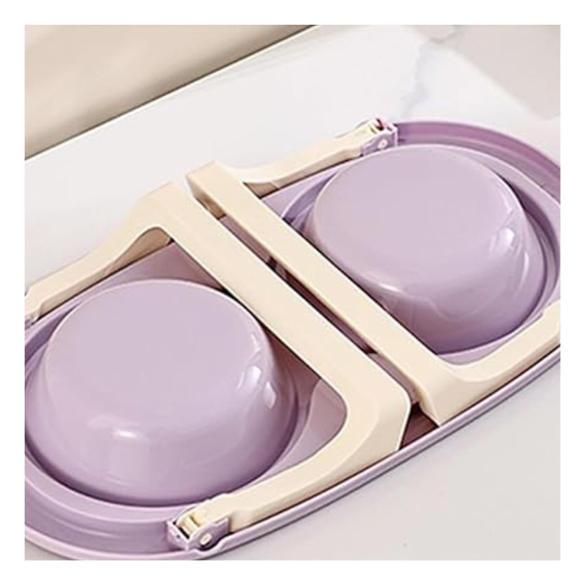 PACK12 BANDEJA ELEVADA EN COLOR LILA DOBLE Y PLEGABLE CON SISTEMA DESMONTABLE - 3