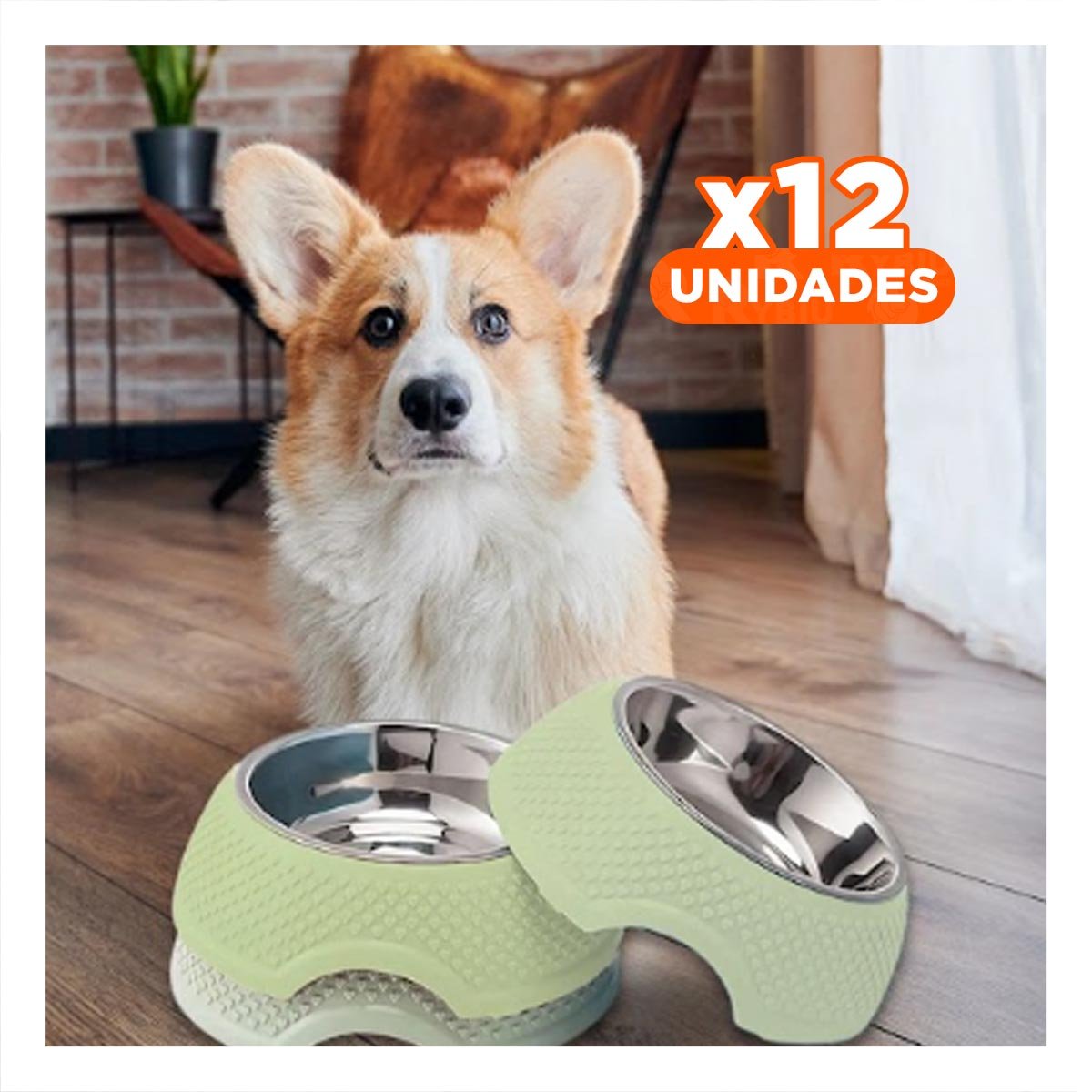 PACK12 BANDEJA DE ACERO VERDE PASTEL CON CORAZONES EN RELIEVE Y DESMONTABLE COMODA - 1