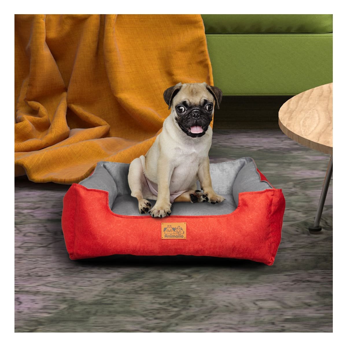 PACK6 AREA ROJO LABRADO PARA PERRO TALLA S CON CENTRO PLOMO Y+PAPEL REGALO - 5