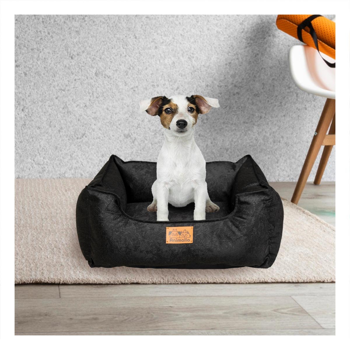 ESTRUCTURA ACOLCHADA PARA PERRO TALLA S NEGRO COMPLETO - 1