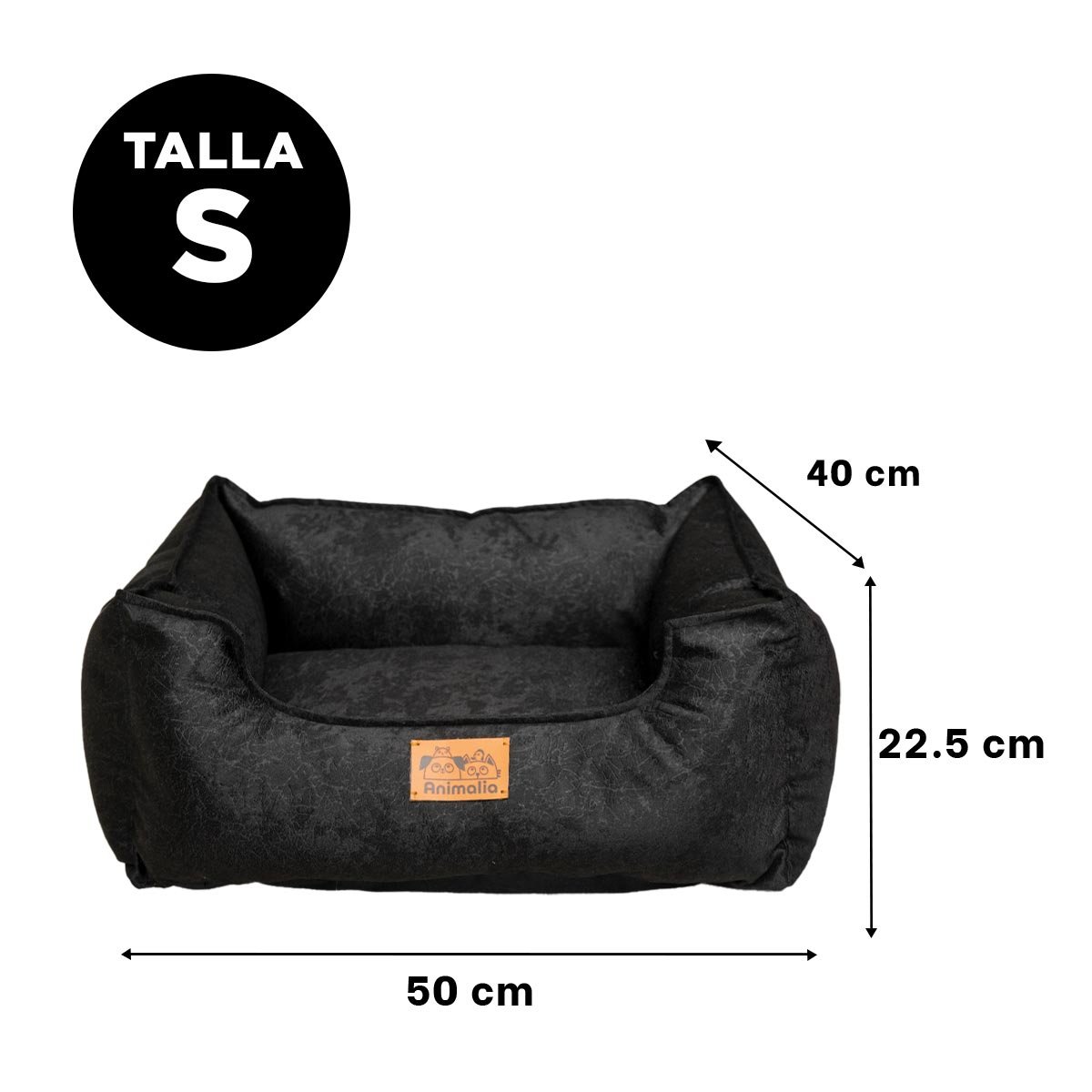 PACK2 DESCANSO NEGRO PARA PERRO TALLA S CON COMPLETO Y+REGALO STICKER - 4