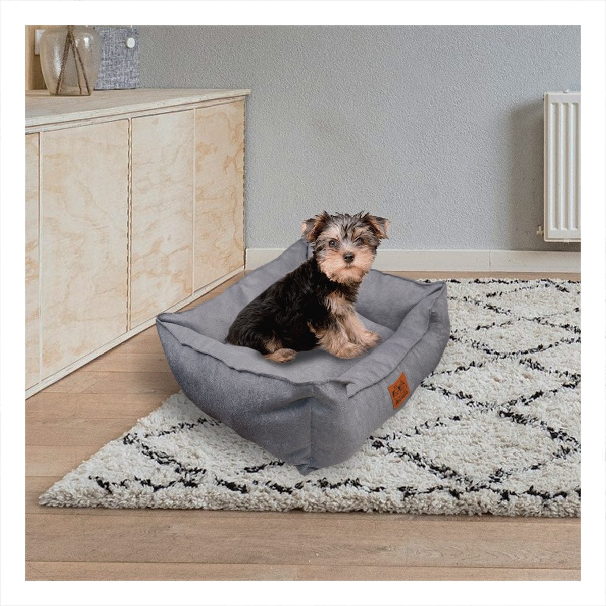ESTRUCTURA ACOLCHADA PARA PERRO TALLA S PLOMO COMPLETO - 2