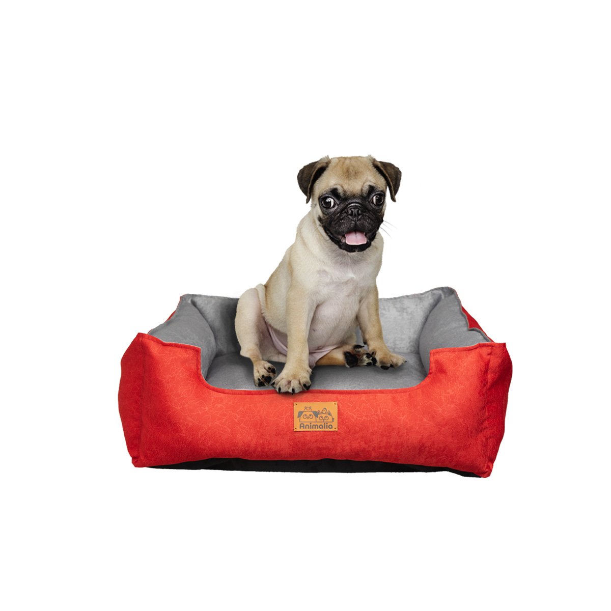 CAMA ROJO LABRADO PARA PERRO TALLA S CON CENTRO PLOMO Y+LIGAS REGALO - 3