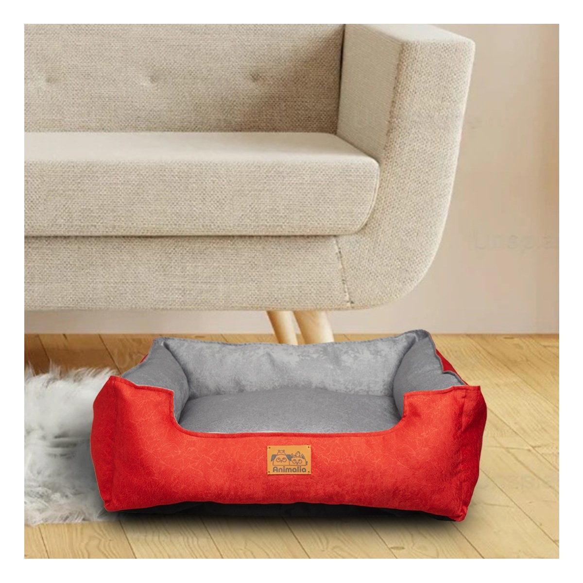 PACK2 DESCANSO ROJO LABRADO PARA PERRO TALLA S CON CENTRO PLOMO Y+REGALO STICKER - 5