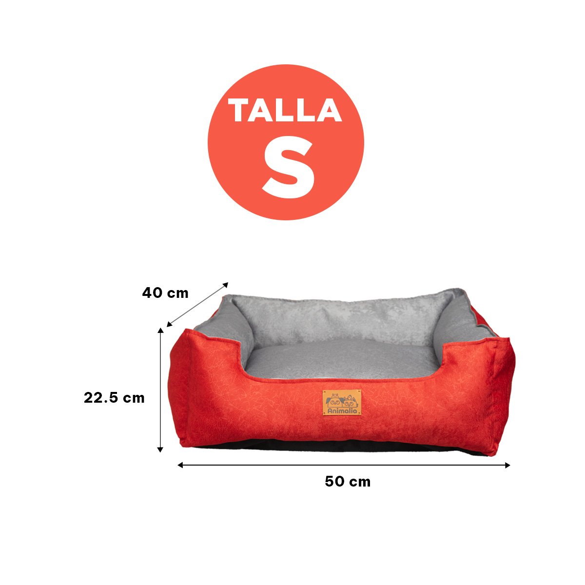 SOPORTE ACOLCHADO PARA PERRO TALLA S ROJO LABRADO CENTRO PLOMO Y+PAPEL REGALO - 4