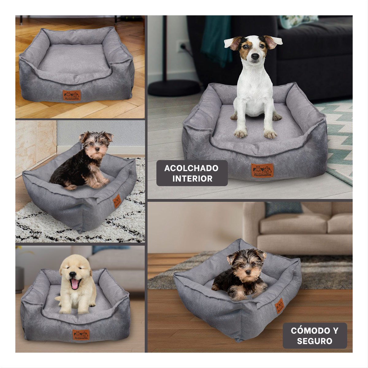 CAMA PLOMO PARA PERRO TALLA S CON COMPLETO Y+LIGAS REGALO - 5