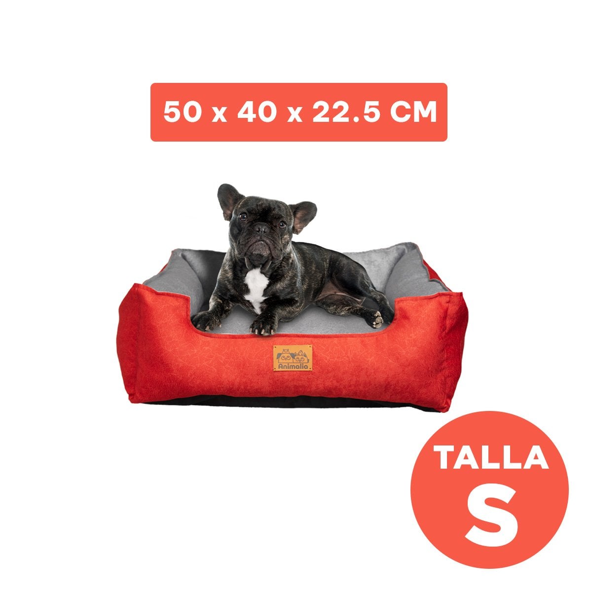 PACK4 BASE ROJO LABRADO PARA PERRO TALLA S CON CENTRO PLOMO - 4