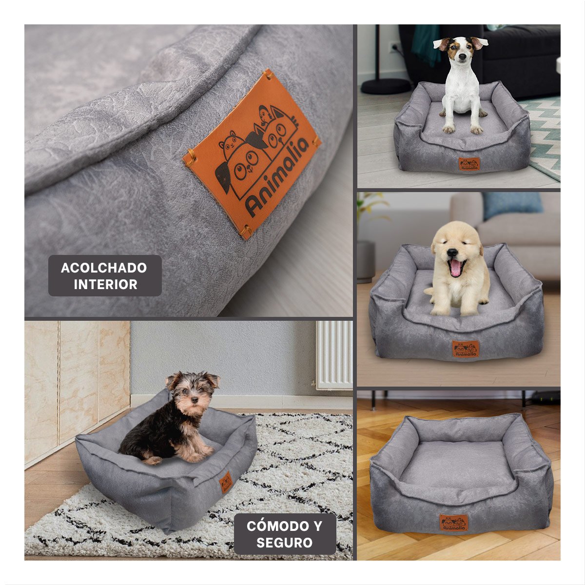 PACK4 NIDO PLOMO PARA PERRO TALLA S CON COMPLETO Y+REGALO STICKER - 2