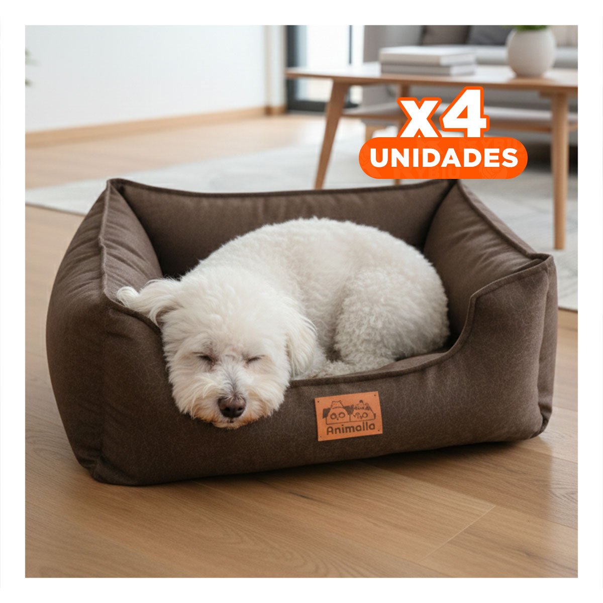 PACK4 BASE MARRON PARA PERRO TALLA S CON COMPLETO - 1