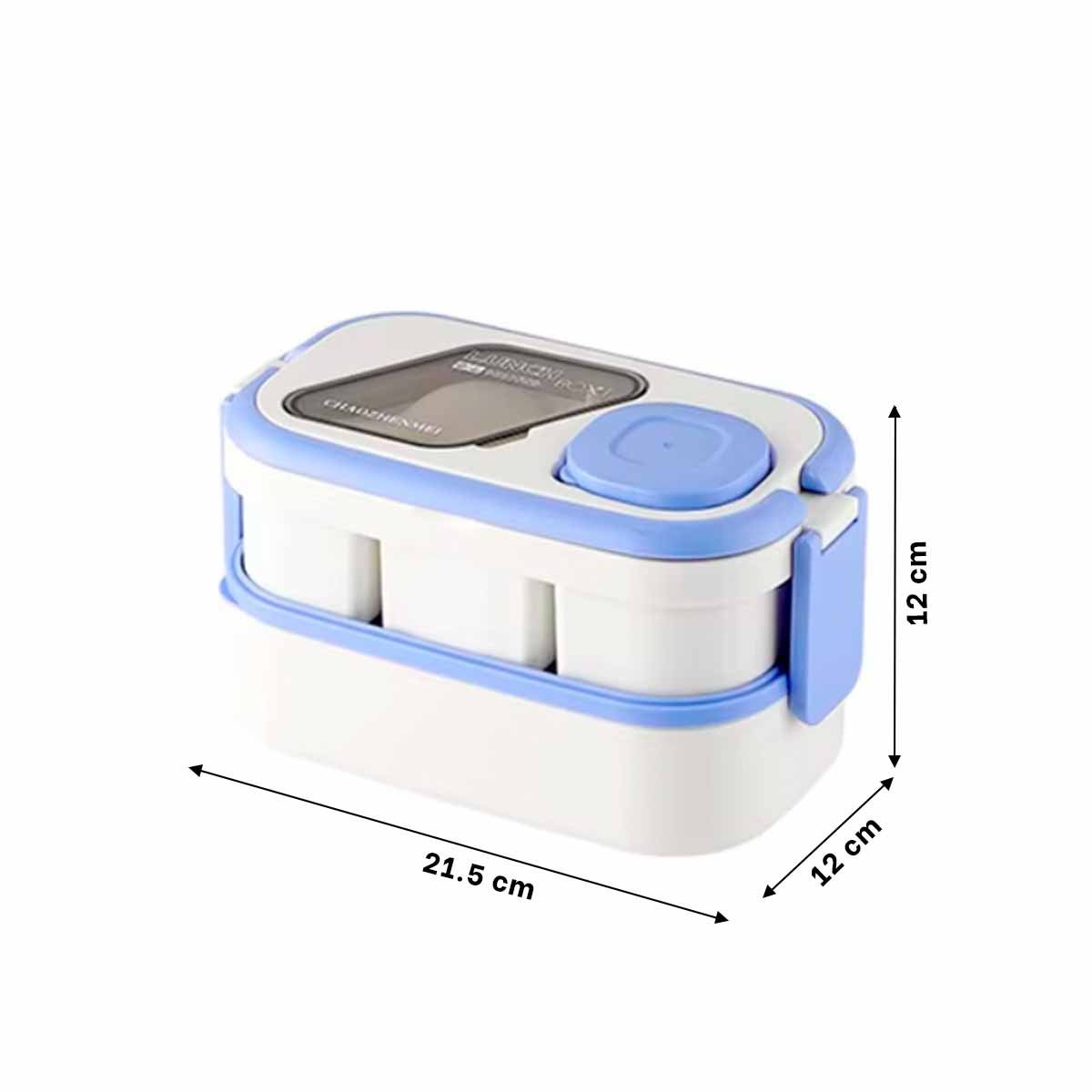 PACK4 CAJA VERSÁTIL CON COMPARTIMIENTOS 2 PISOS LILA Y BLANCO PARA HOGAR Y+PAPEL REGALO - 4