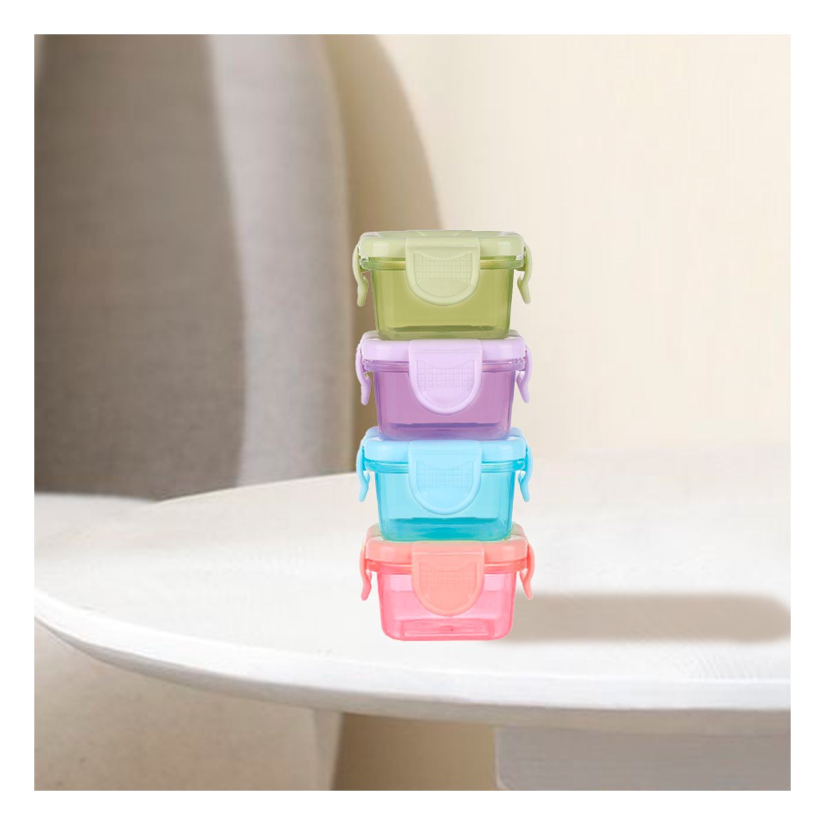 PACK12 DEPÓSITOS MINI CON SEGURO 4 PIEZAS MULTICOLOR 7X4CM PARA USO DIARIO Y+PAPEL REGALO - 3