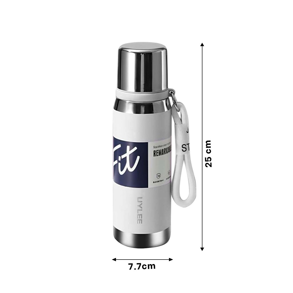 PACK2 ENVASE BLANCO 800ML CON TAPA HERMÉTICA PARA TRANSPORTE DE BEBIDAS Y+REGALO STICKER - 4