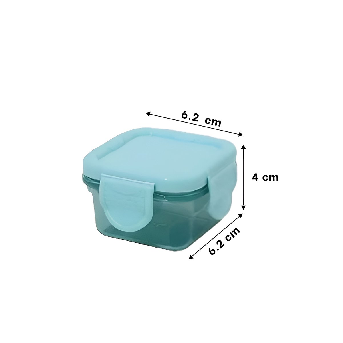 PACK12 DEPÓSITOS MINI CON SEGURO 4 PIEZAS MULTICOLOR 6,2X4CM PARA TRANSPORTE Y+REGALO STICKER - 4