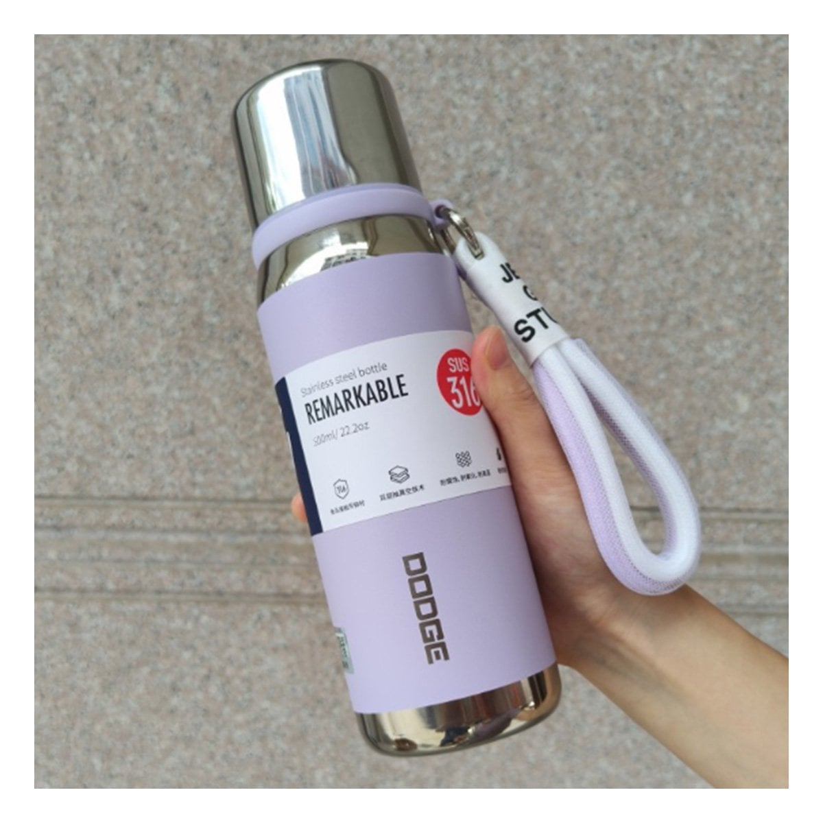 PACK4 ENVASE LILA 500ML PARA USO DIARIO EN OFICINA HOGAR Y PICNIC - 3
