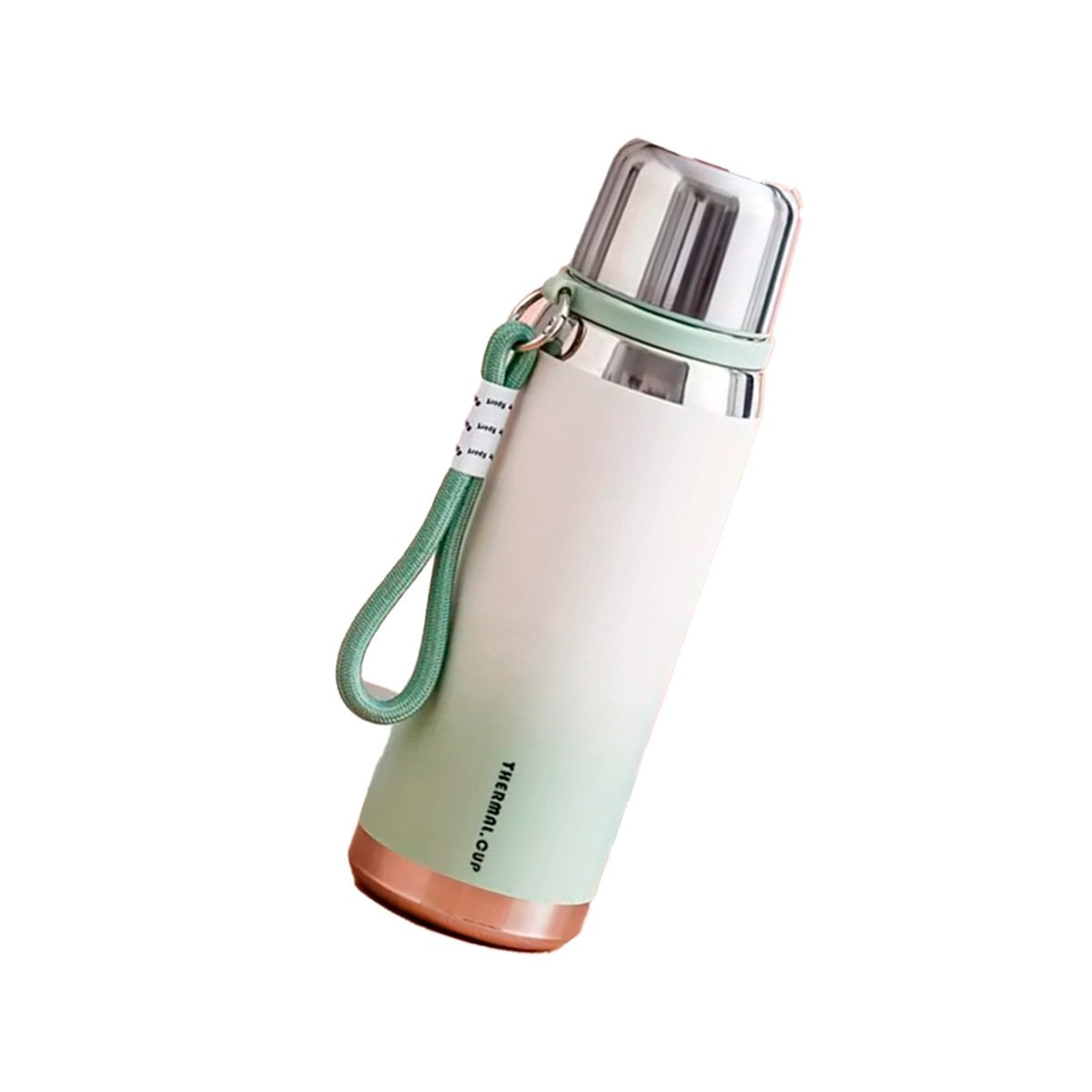 PACK4 ENVASE DEGRADADO VERDE AGUA 800ML CON TAPA SEGURA CAFÉ TÉ Y+PAPEL REGALO - 3