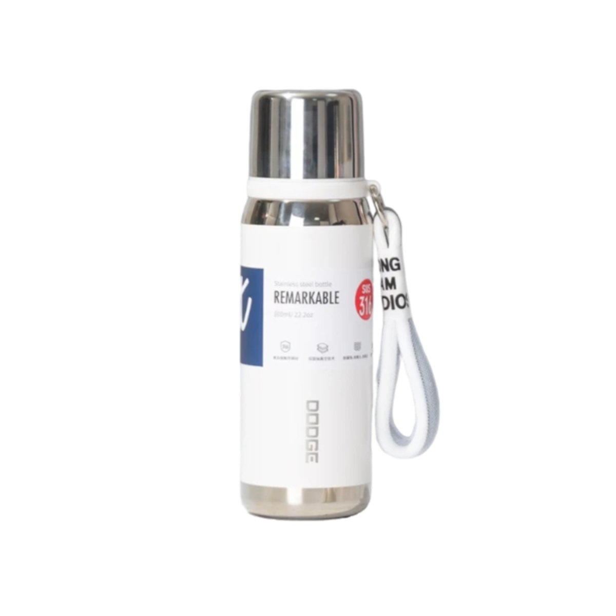 PACK2 ENVASE BLANCO 500ML CON TAPA HERMÉTICA PARA TRANSPORTE DE BEBIDAS Y+REGALO STICKER - 2