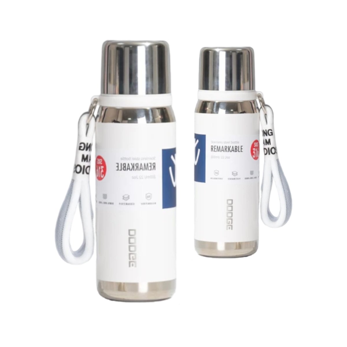 BOTELLA TÉRMICA BLANCO 500ML PARA BEBIDAS CALIENTES Y FRÍAS EN HOGAR Y+REGALO STICKER - 3