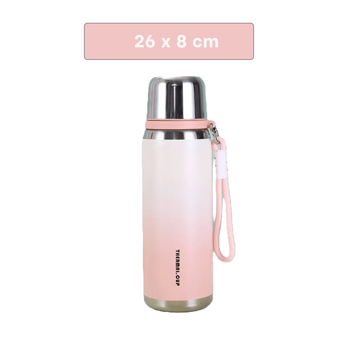 PACK4 RECIPIENTE 800ML ROSADO RESISTENTE Y DURADERO PARA USO DIARIO Y CASA Y+REGALO STICKER - 4
