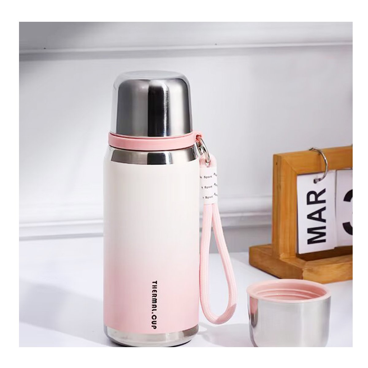 PACK4 RECIPIENTE 800ML ROSADO RESISTENTE Y DURADERO PARA USO DIARIO Y CASA Y+REGALO STICKER - 5