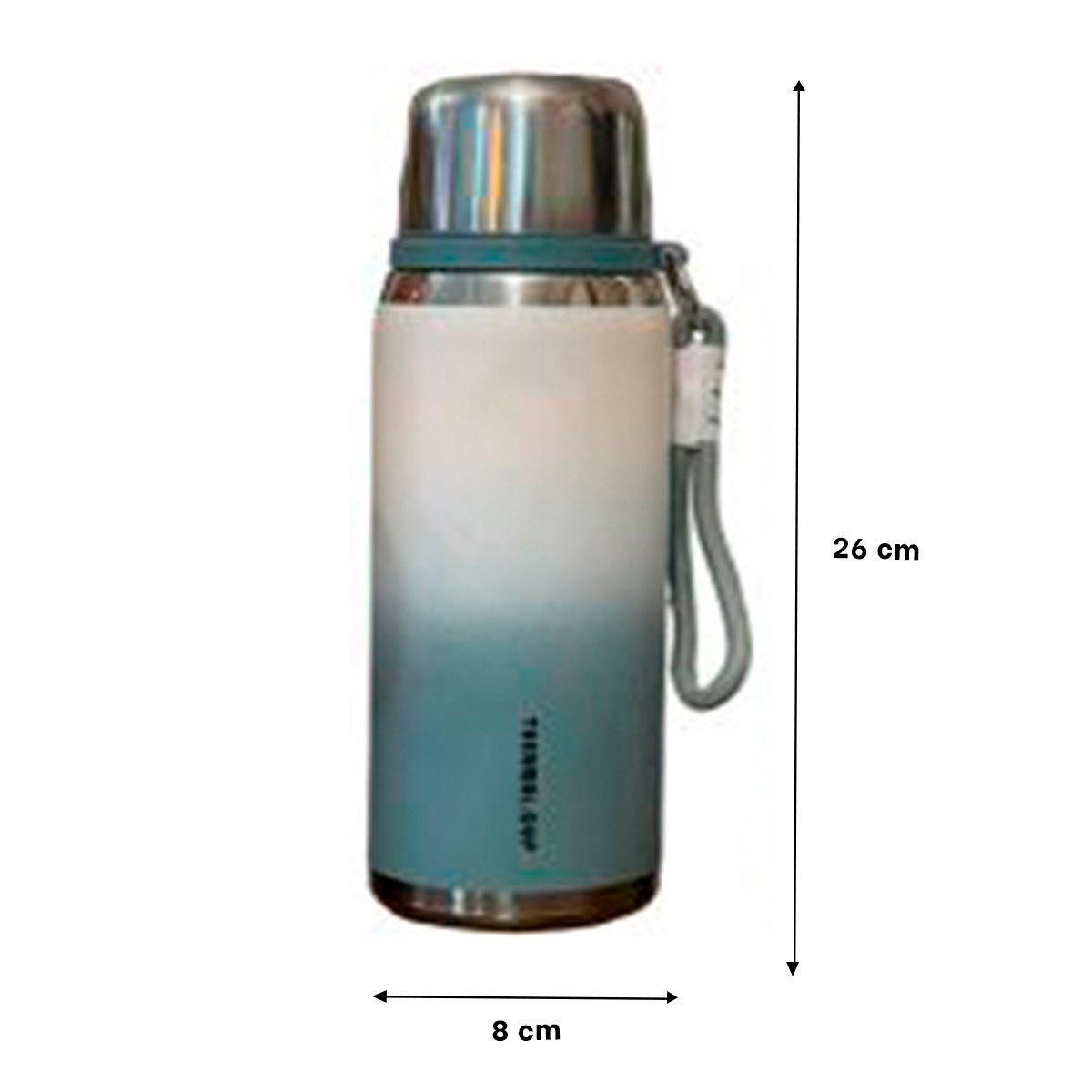 VASO 800ML AZUL CON TAPA SEGURA Y DISEÑO MODERNO PARA OFICINA Y HOGAR Y+PAPEL REGALO - 4