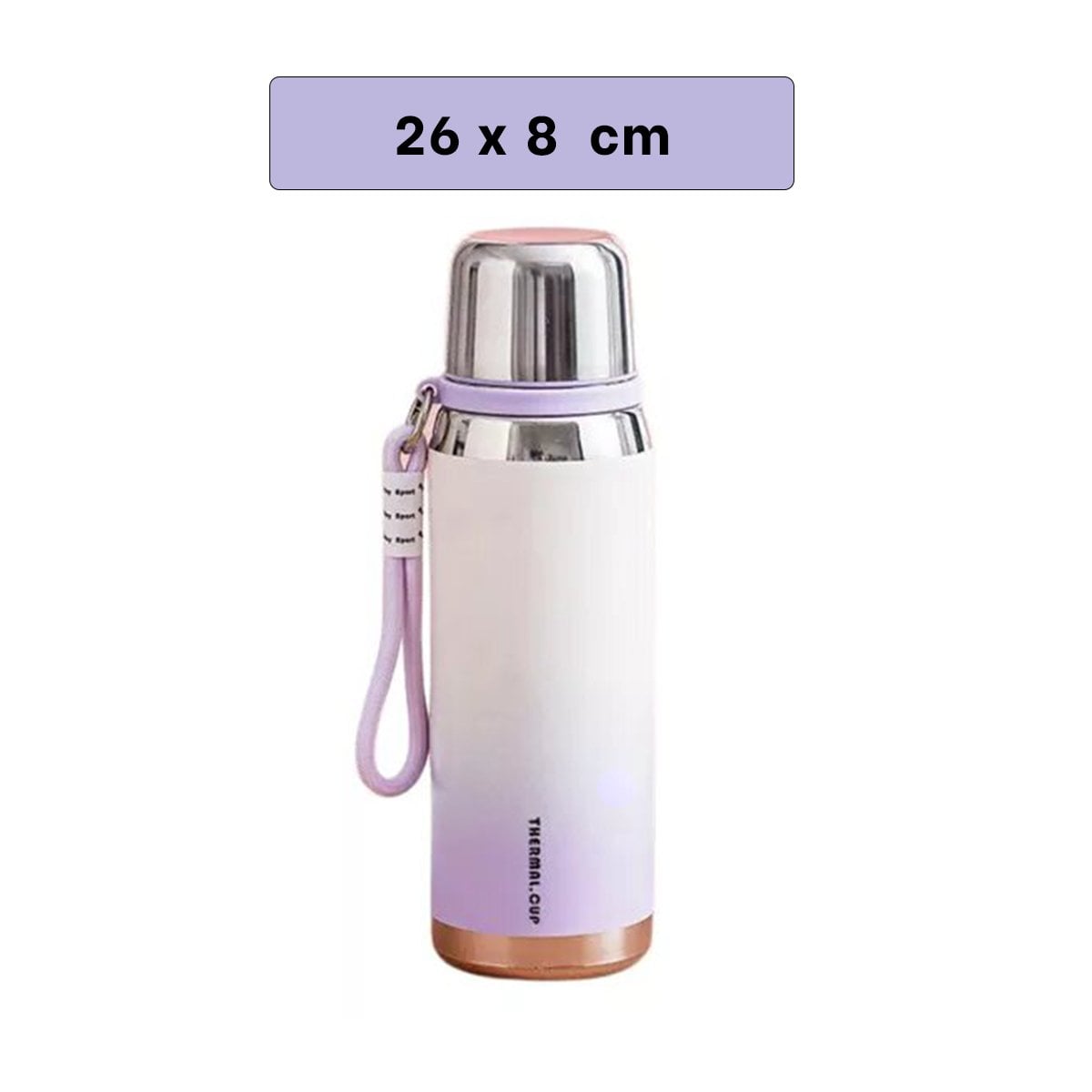 VASO 800ML LILA RESISTENTE Y DURADERO PARA LLEVAR BEBIDAS A TODOS LADOS Y+REGALO STICKER - 4