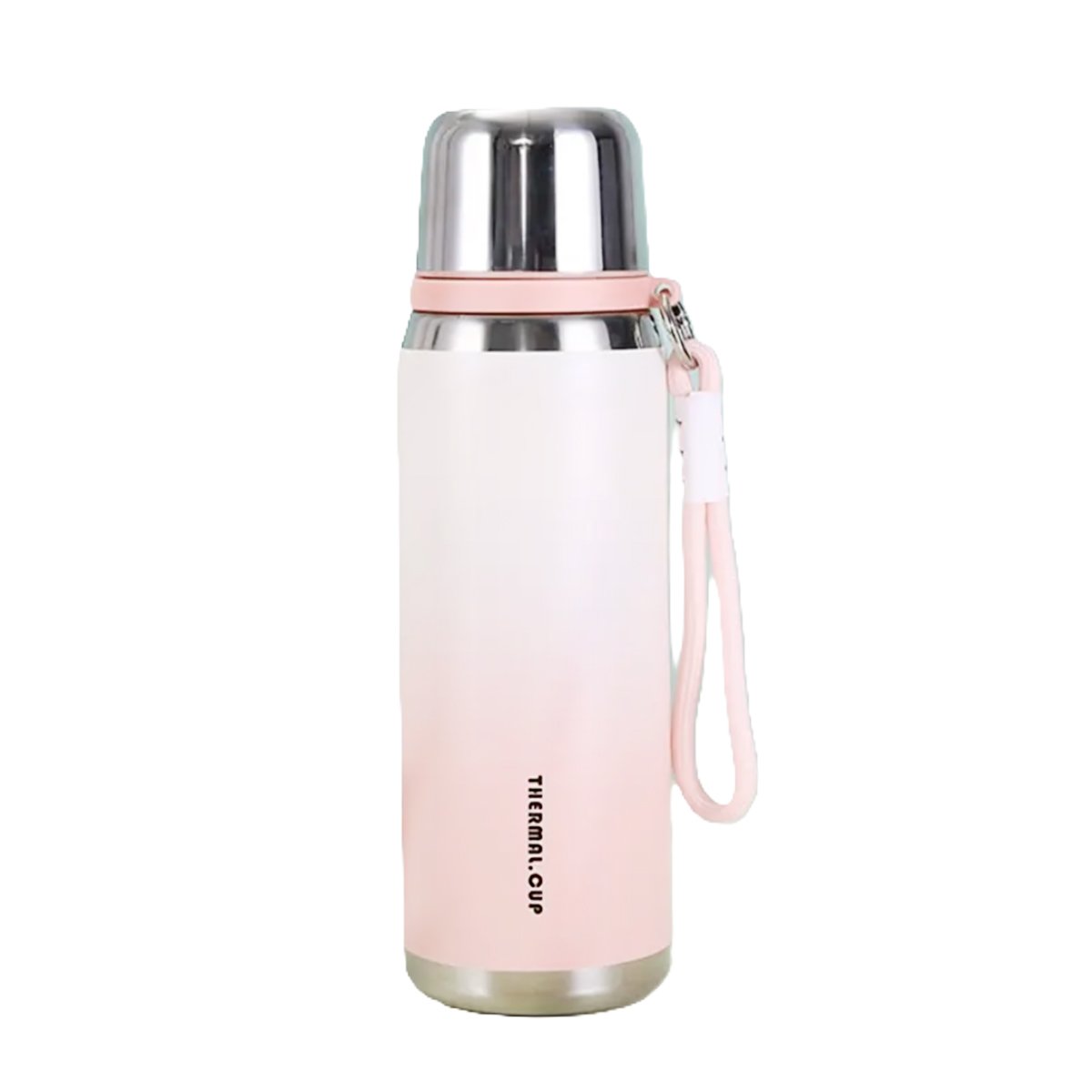 PACK2 RECIPIENTE 800ML ROSADO LIGERO Y COMODO PARA TRANSPORTAR BEBIDAS DIARIAS Y+REGALO STICKER - 2