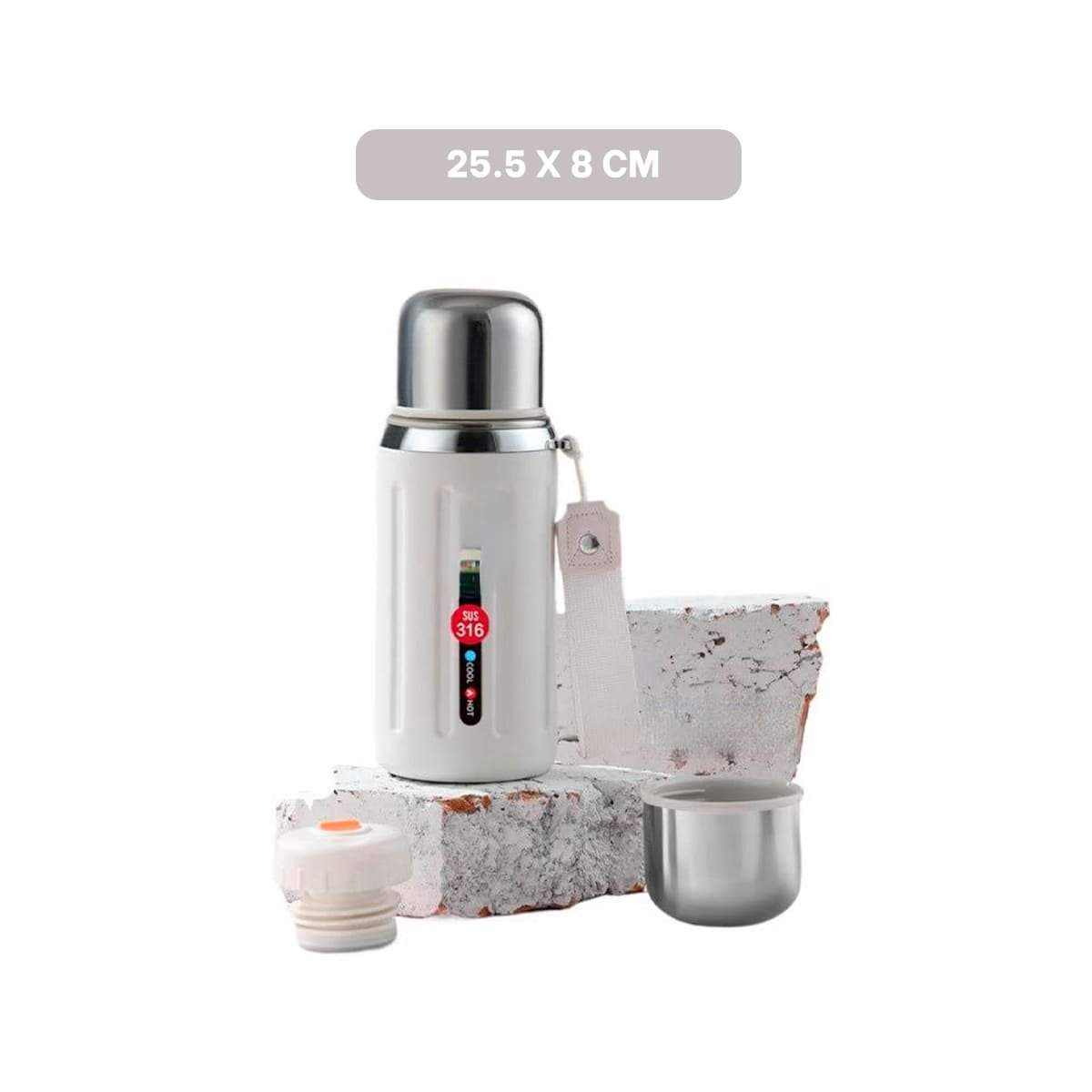 PACK4 RECIPIENTE 800ML BLANCO RESISTENTE Y DURADERO PARA USO DIARIO Y CASA Y+REGALO STICKER - 4