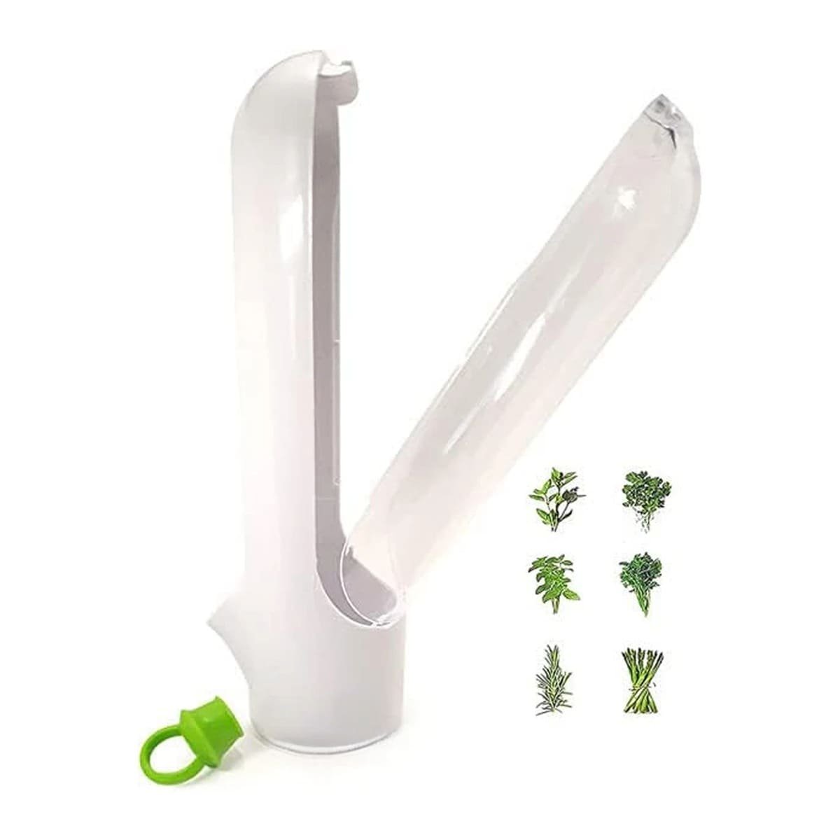 PACK12 MODULADOR CON TAPA PARA CONSERVAR HIERBAS FRESCAS BLANCO Y+REGALO STICKER - 2