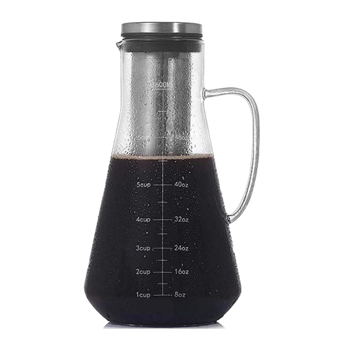RECIPIENTE COMPACTO PARA SERVIR CAFE EN VIDRIO TRANSPARENTE 26 X 13,5 CM Y+LIGAS REGALO - 3