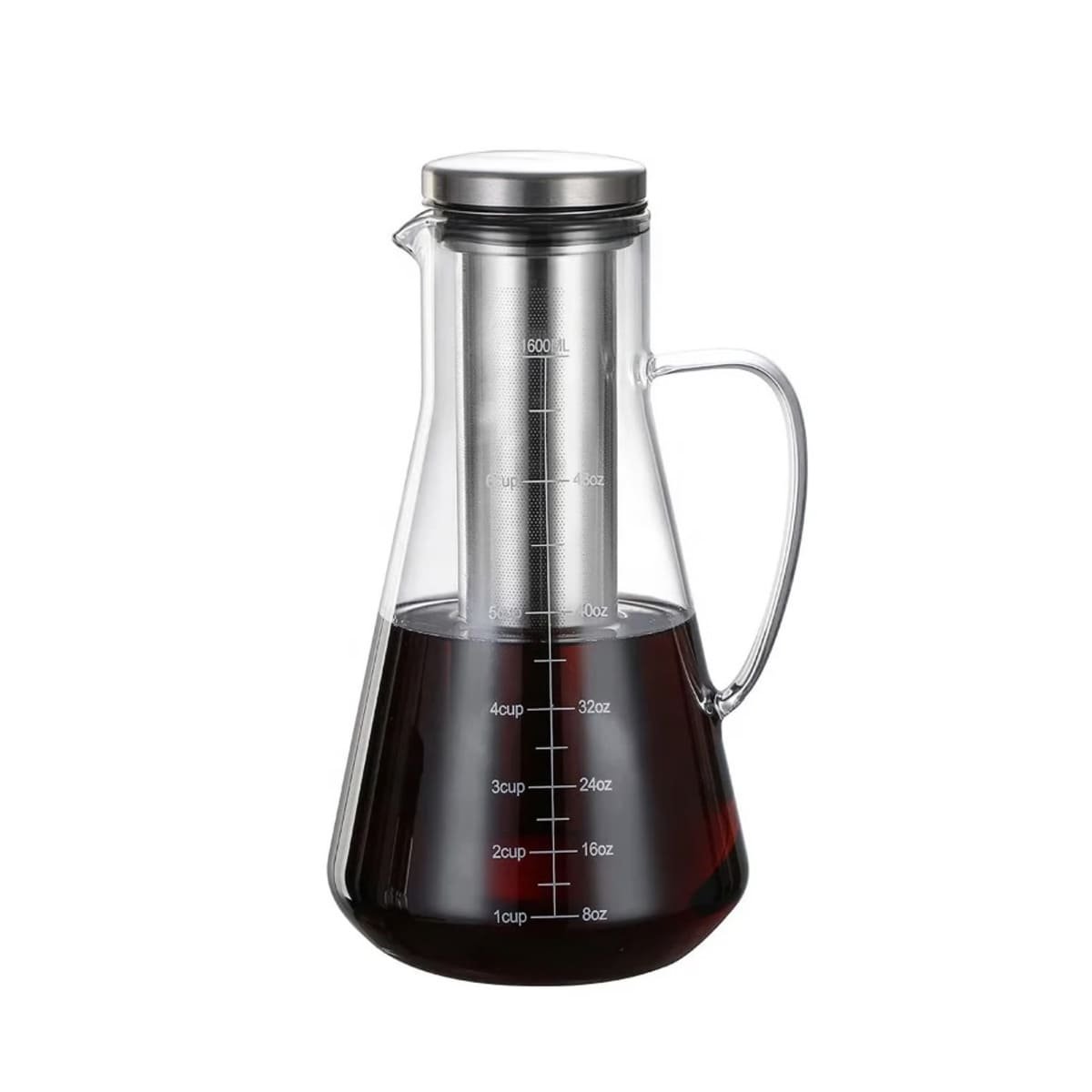 RECIPIENTE MODERNO DE VIDRIO TRANSPARENTE 26 X 13,5 CM PARA COCINA Y+REGALO STICKER - 3